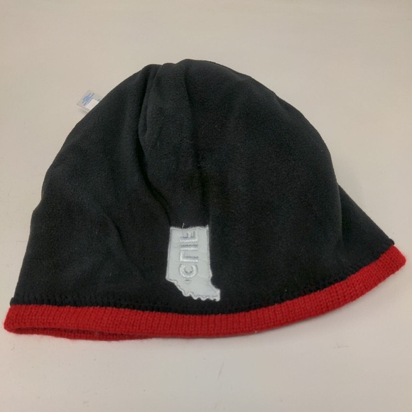 CLIF Bar Men's Knit Beanie Hat Red Embroidered Logo 100% Acrylic - Picture 9 of 13